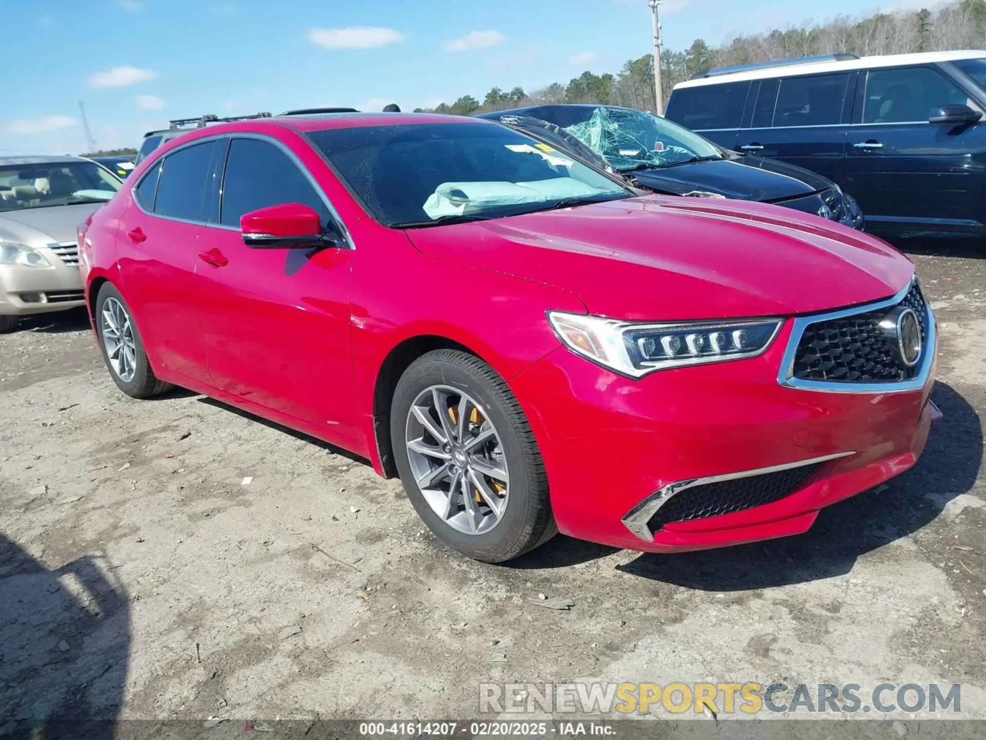 1 Photograph of a damaged car 19UUB1F36KA007116 ACURA TLX 2019