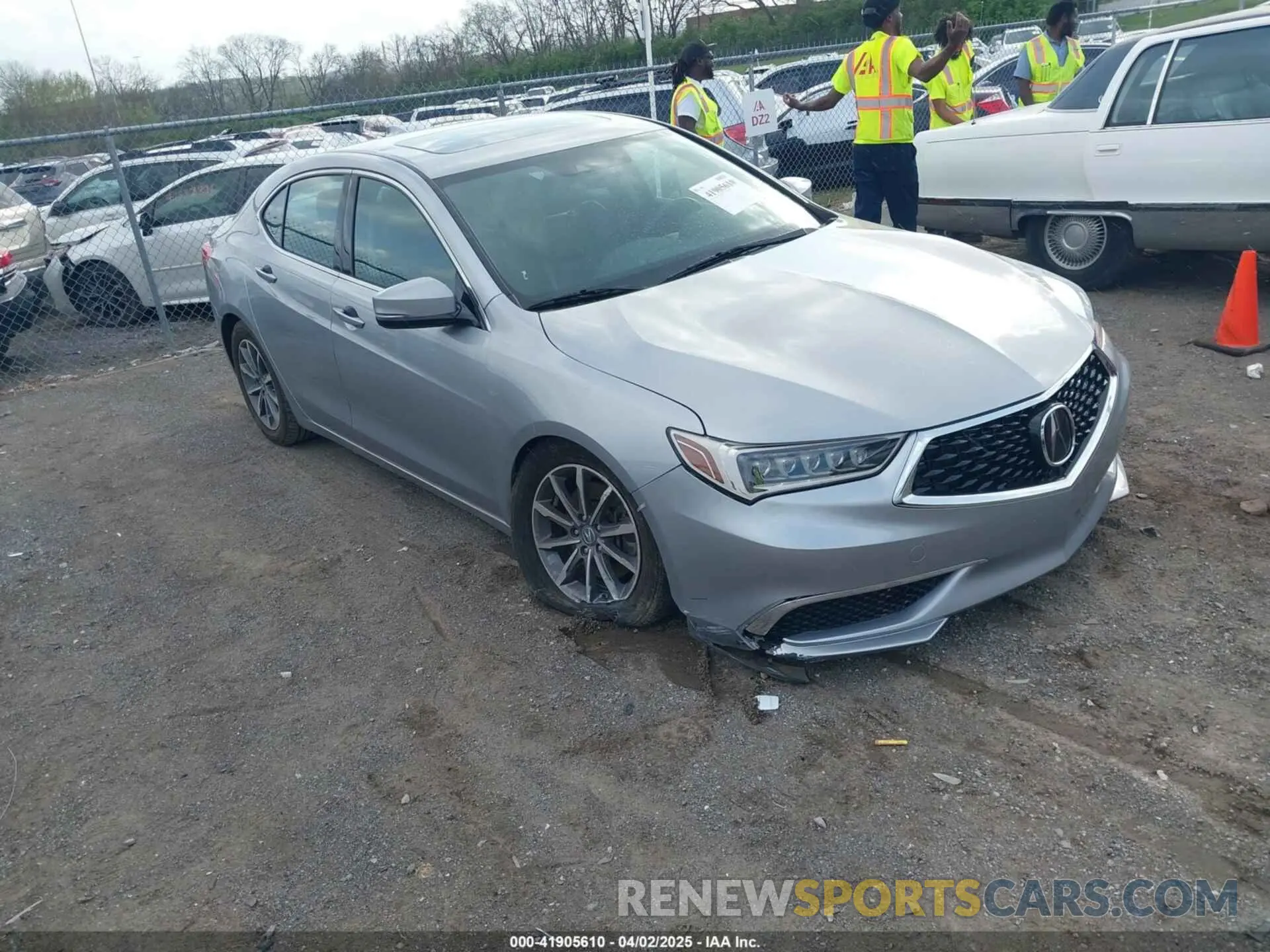 1 Photograph of a damaged car 19UUB1F38KA010003 ACURA TLX 2019