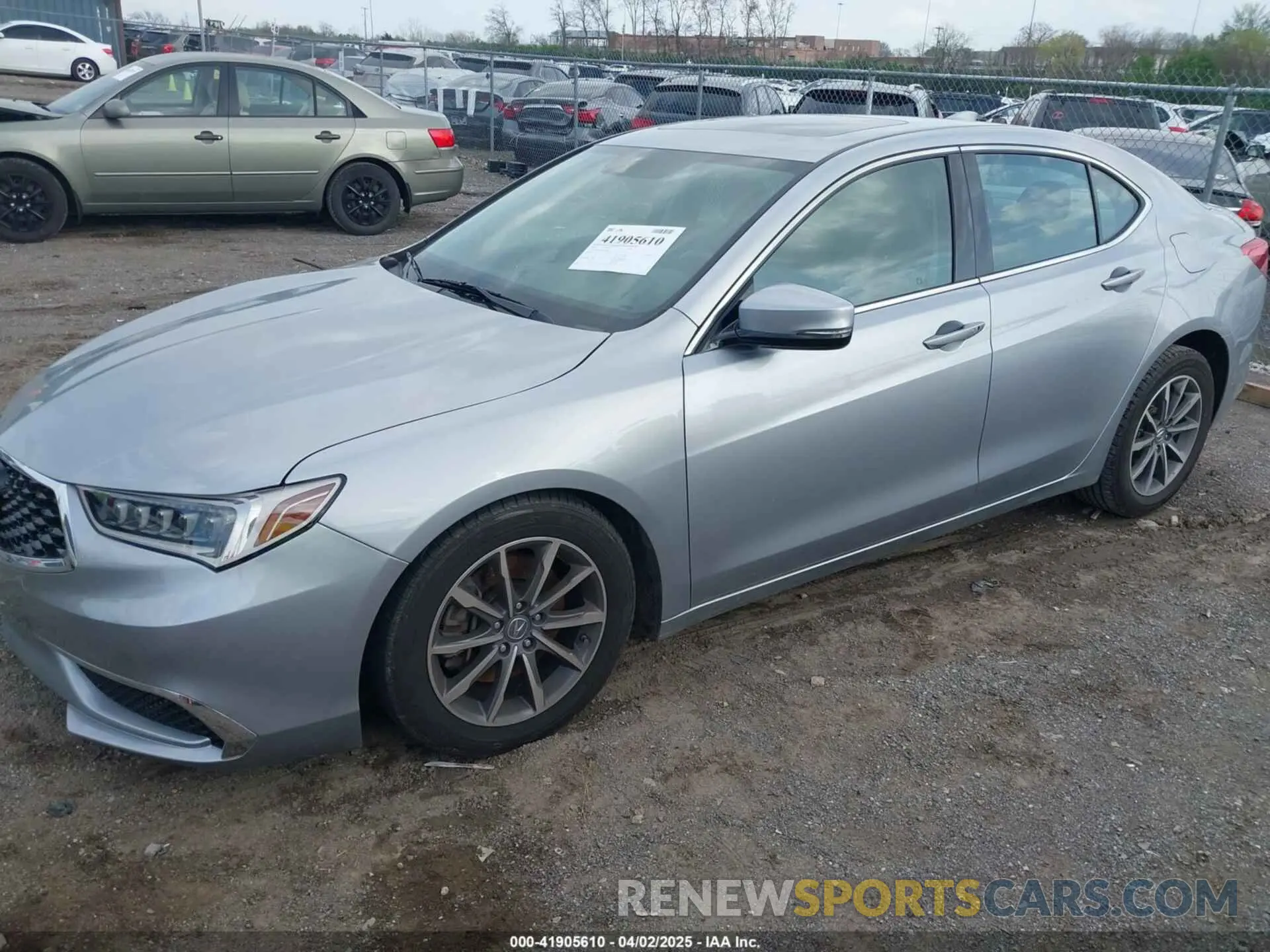 2 Photograph of a damaged car 19UUB1F38KA010003 ACURA TLX 2019