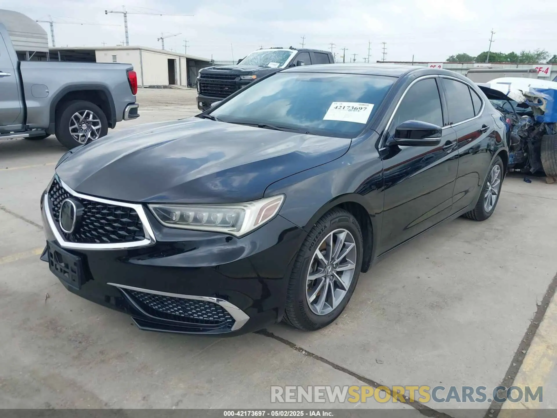 2 Photograph of a damaged car 19UUB1F39KA010463 ACURA TLX 2019