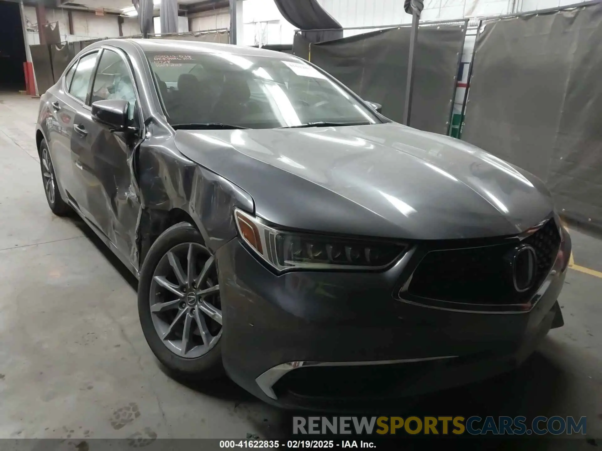 1 Photograph of a damaged car 19UUB1F50KA000728 ACURA TLX 2019