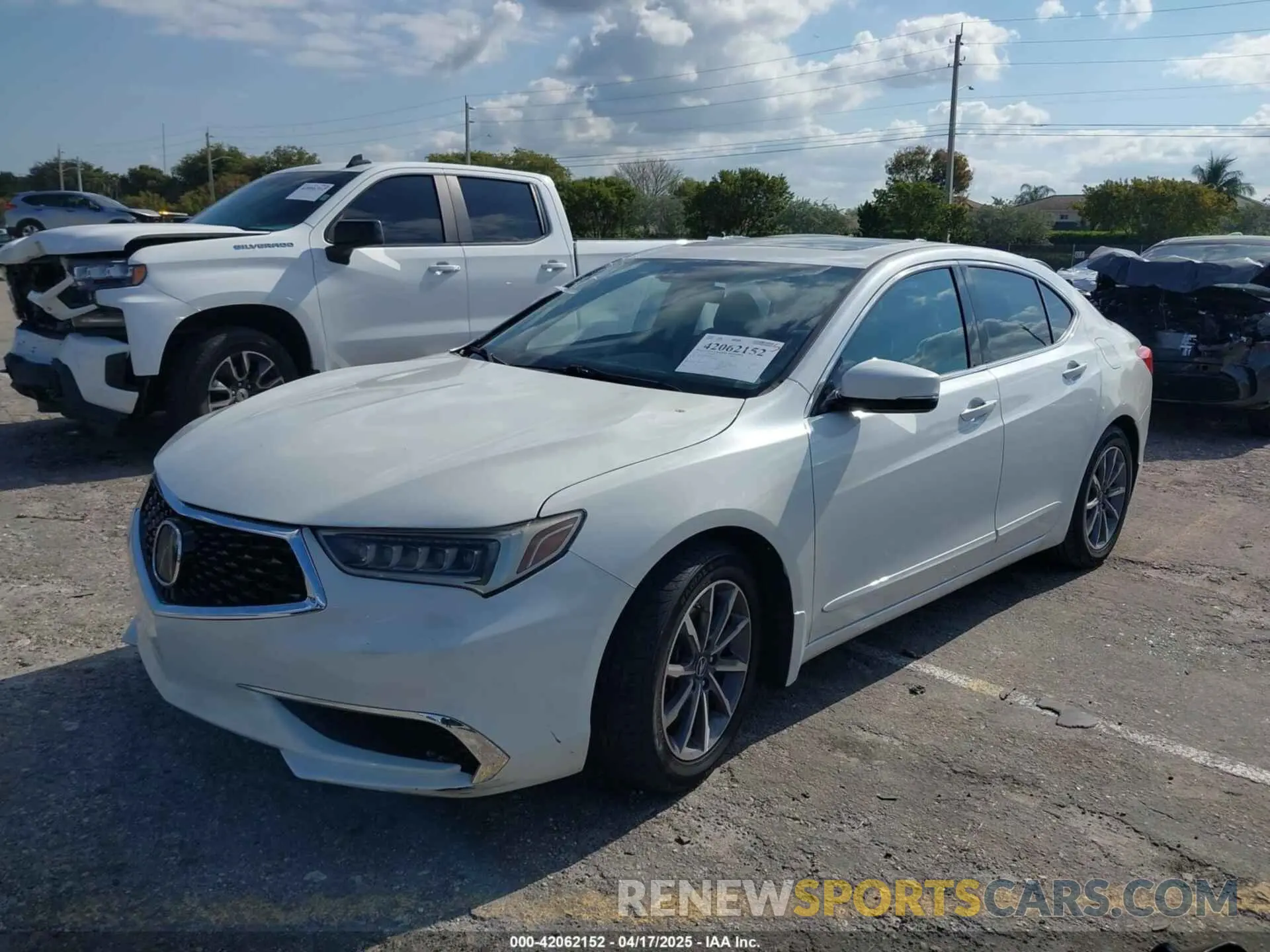 2 Photograph of a damaged car 19UUB1F52KA006384 ACURA TLX 2019
