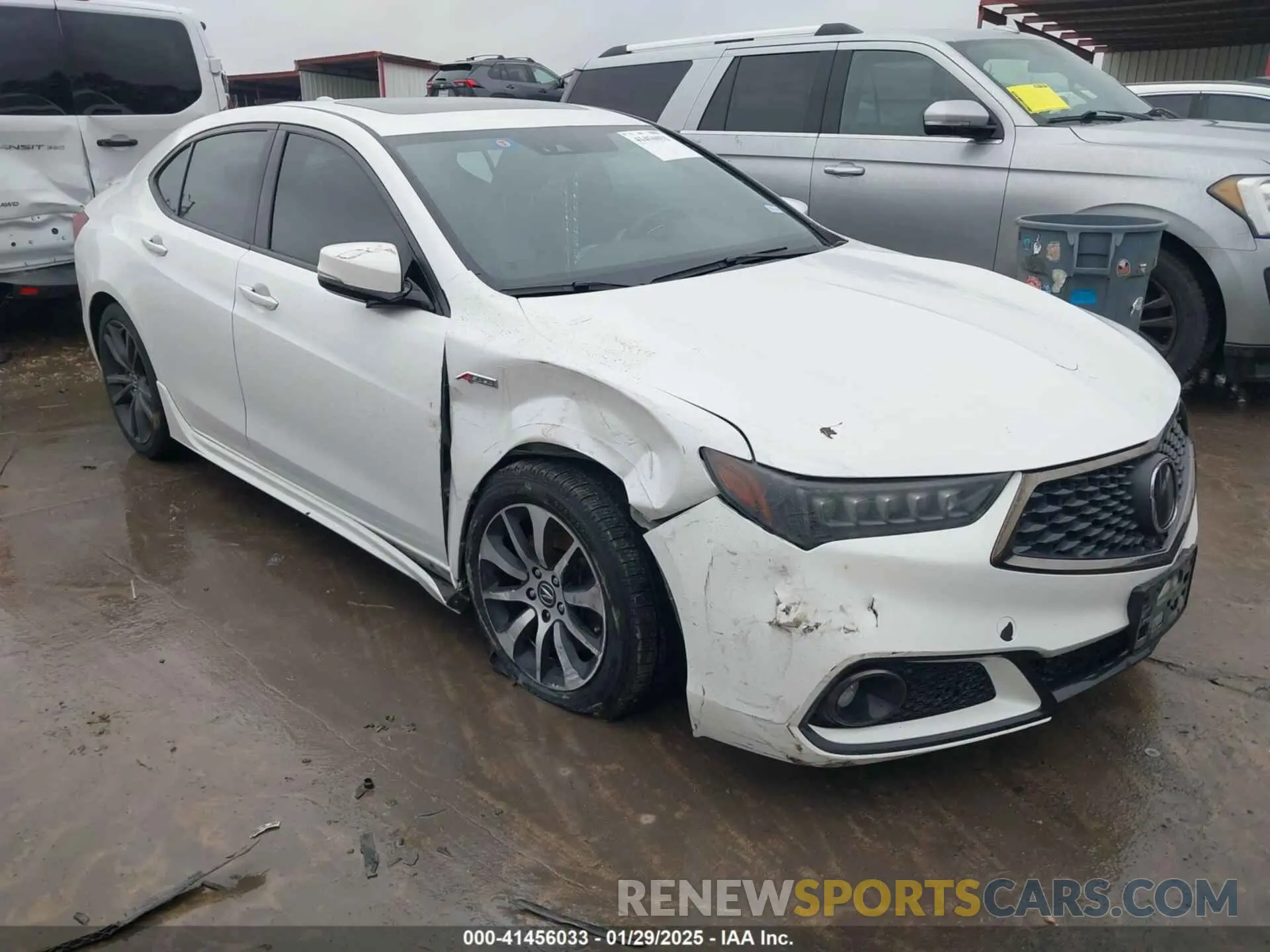 1 Photograph of a damaged car 19UUB1F63KA009058 ACURA TLX 2019