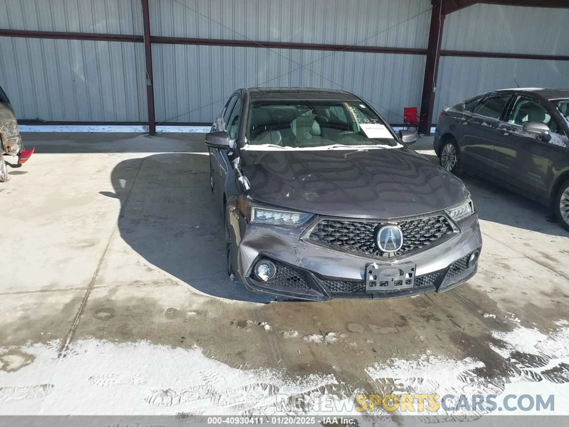 1 Photograph of a damaged car 19UUB1F64KA001793 ACURA TLX 2019