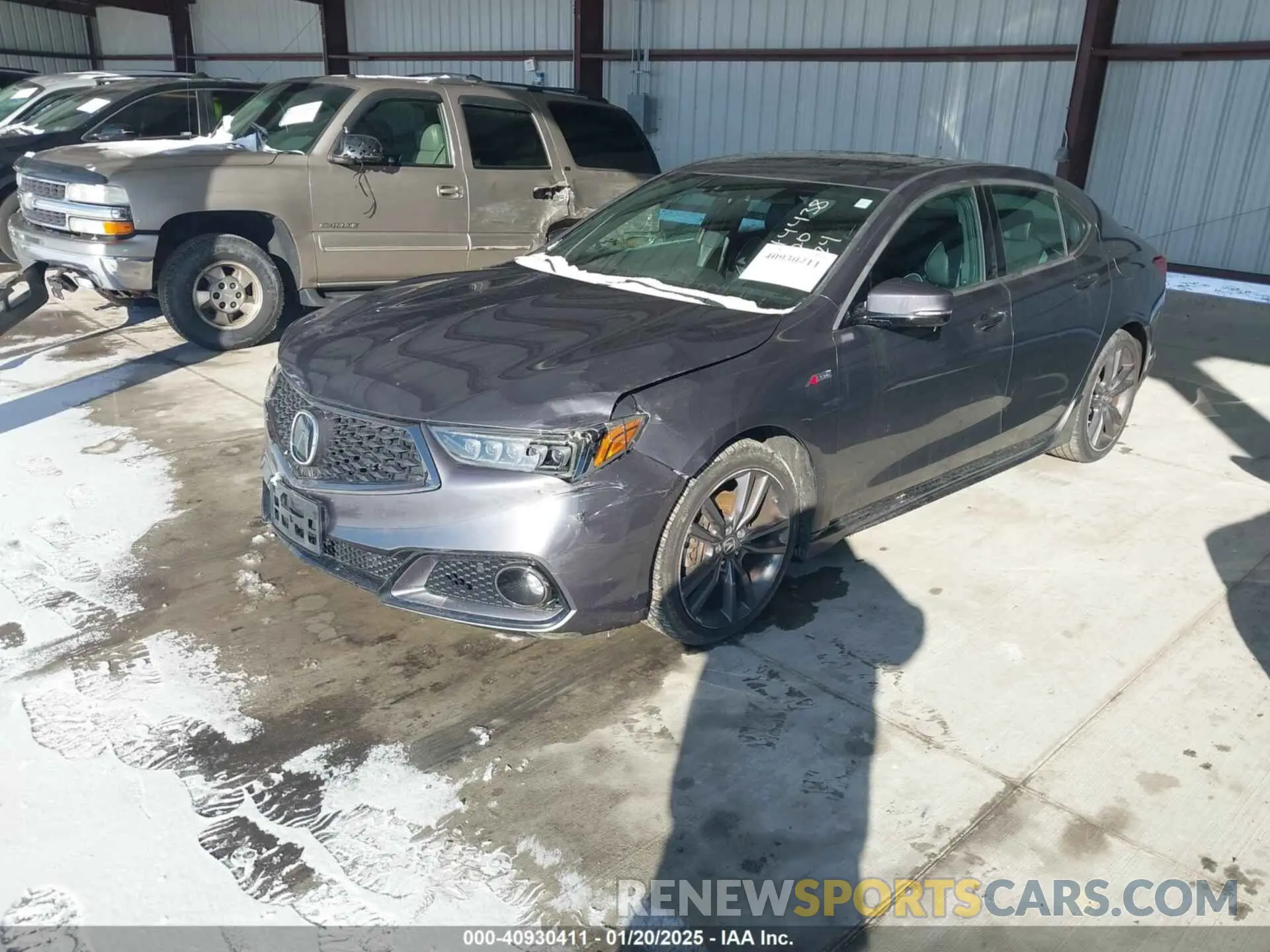 2 Photograph of a damaged car 19UUB1F64KA001793 ACURA TLX 2019