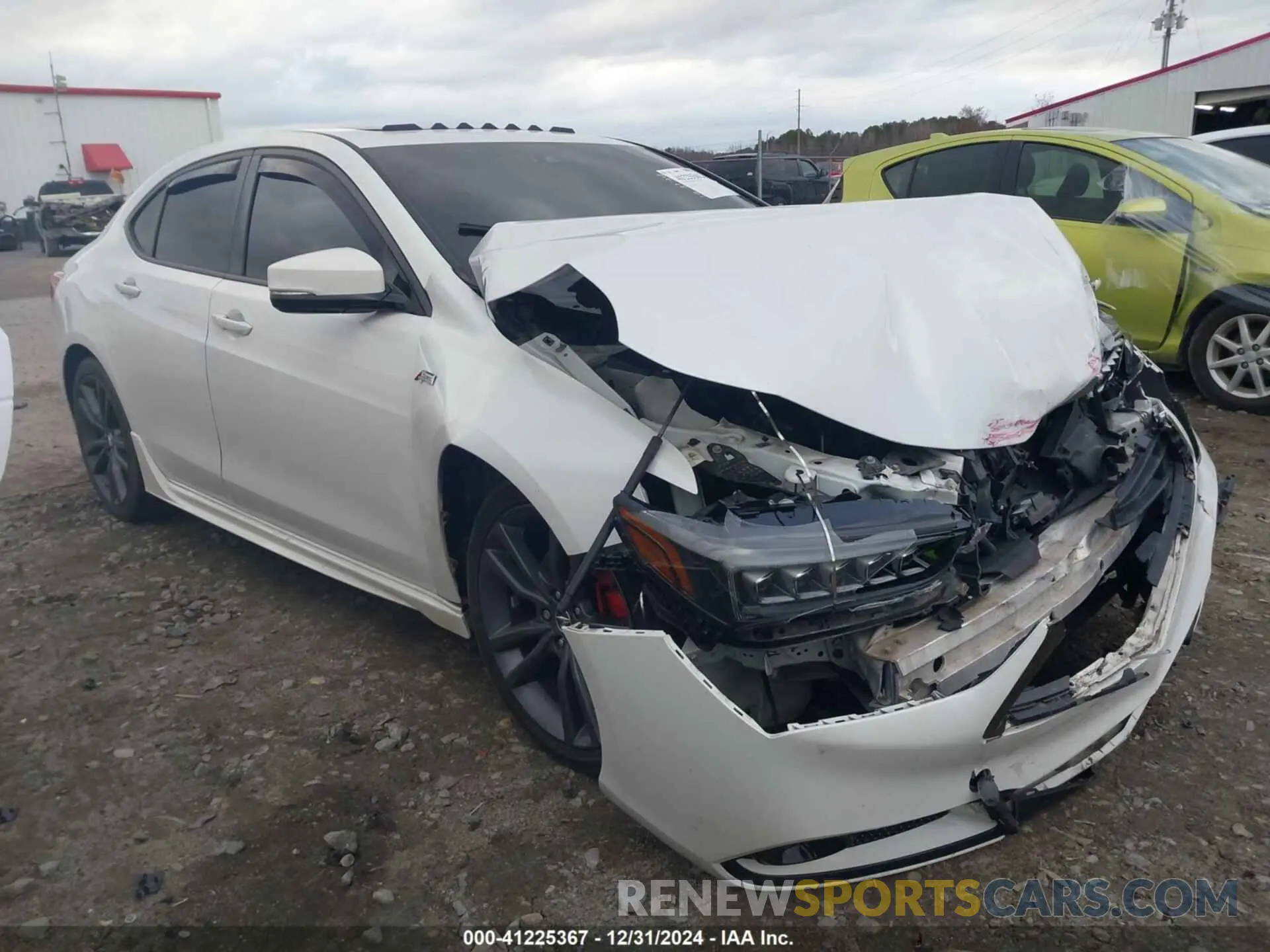 1 Photograph of a damaged car 19UUB1F65KA003195 ACURA TLX 2019