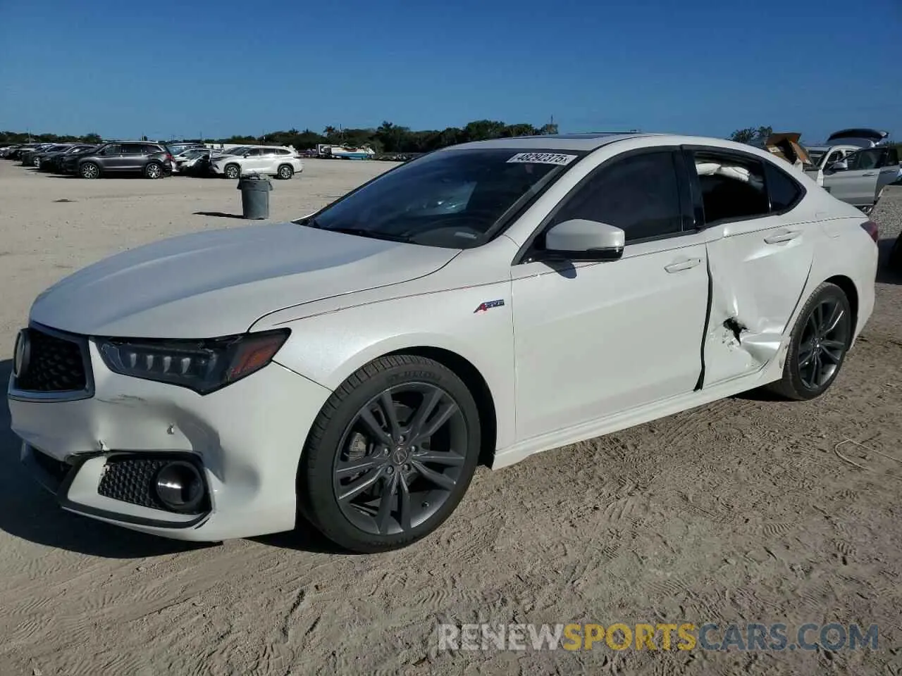 1 Photograph of a damaged car 19UUB1F65KA005478 ACURA TLX 2019