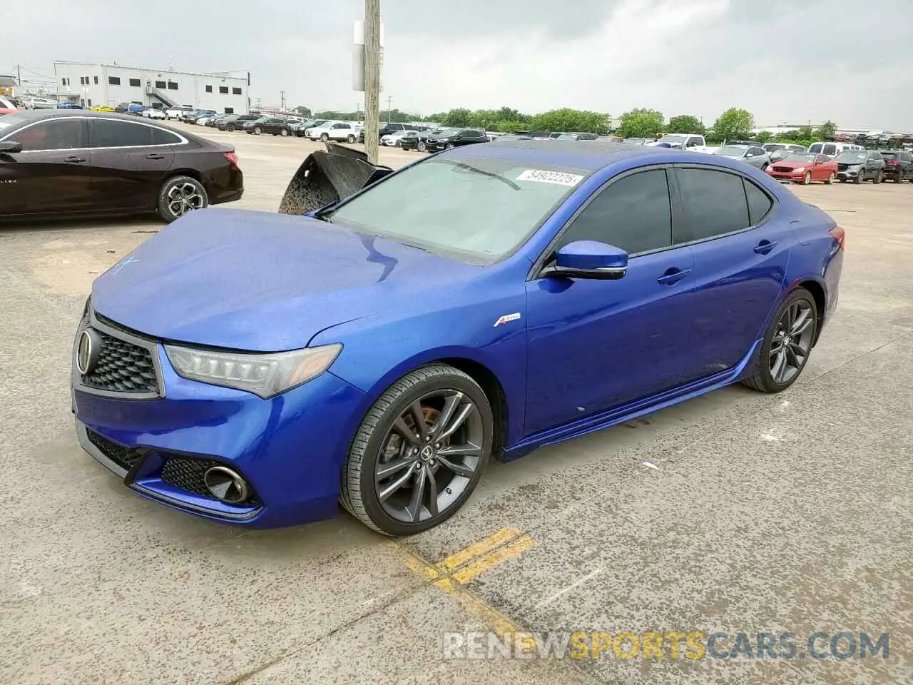 1 Photograph of a damaged car 19UUB1F68KA003062 ACURA TLX 2019