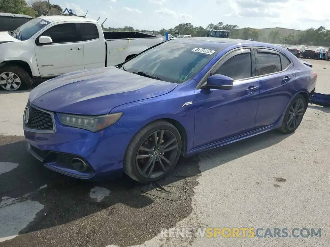 1 Photograph of a damaged car 19UUB1F68KA003322 ACURA TLX 2019