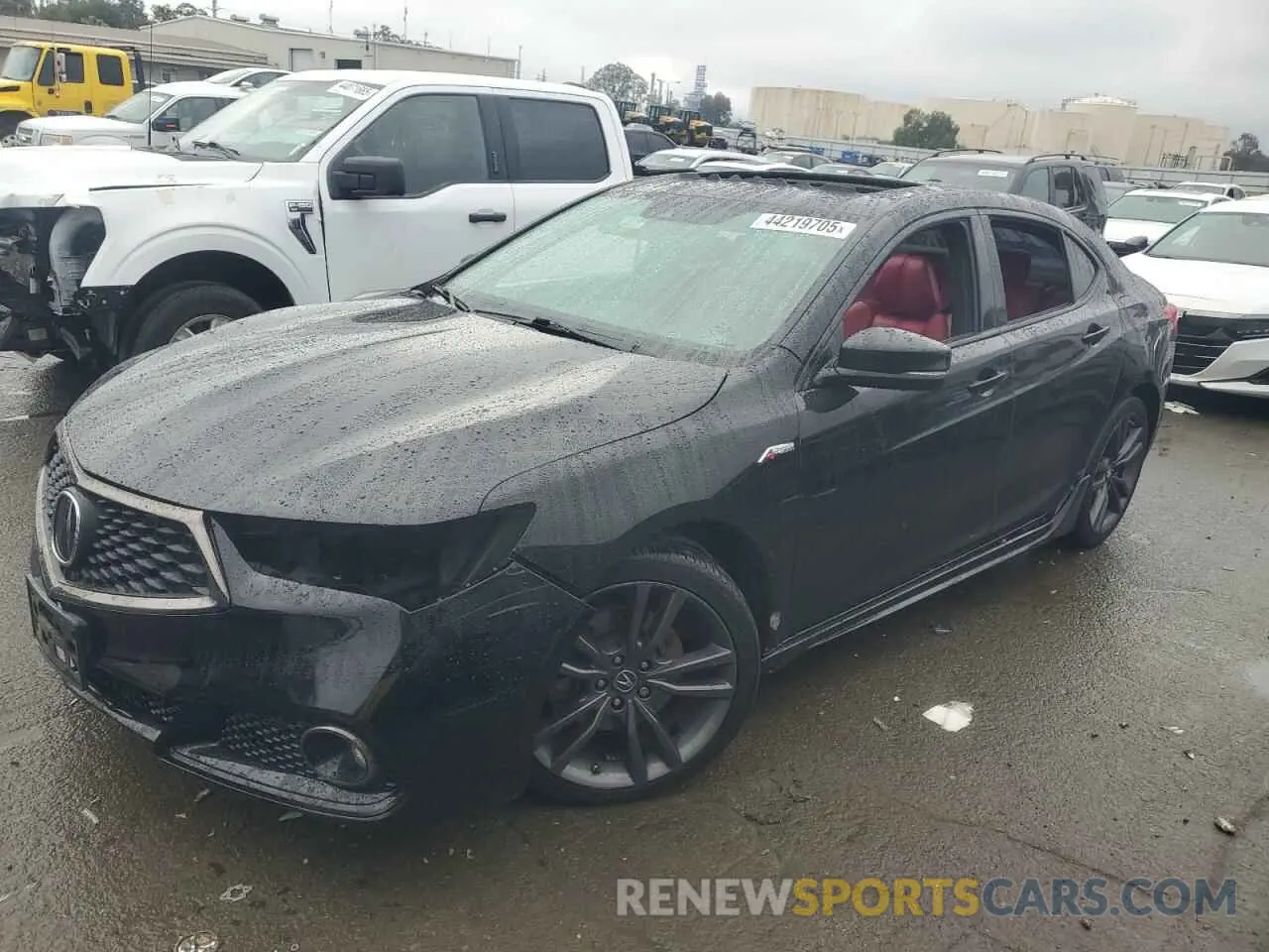 1 Photograph of a damaged car 19UUB1F68KA004146 ACURA TLX 2019