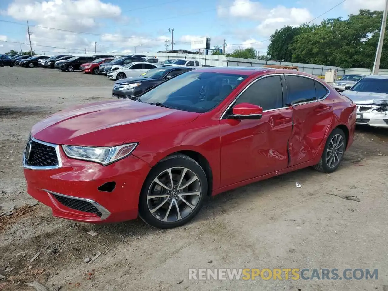 1 Photograph of a damaged car 19UUB2F31KA002069 ACURA TLX 2019
