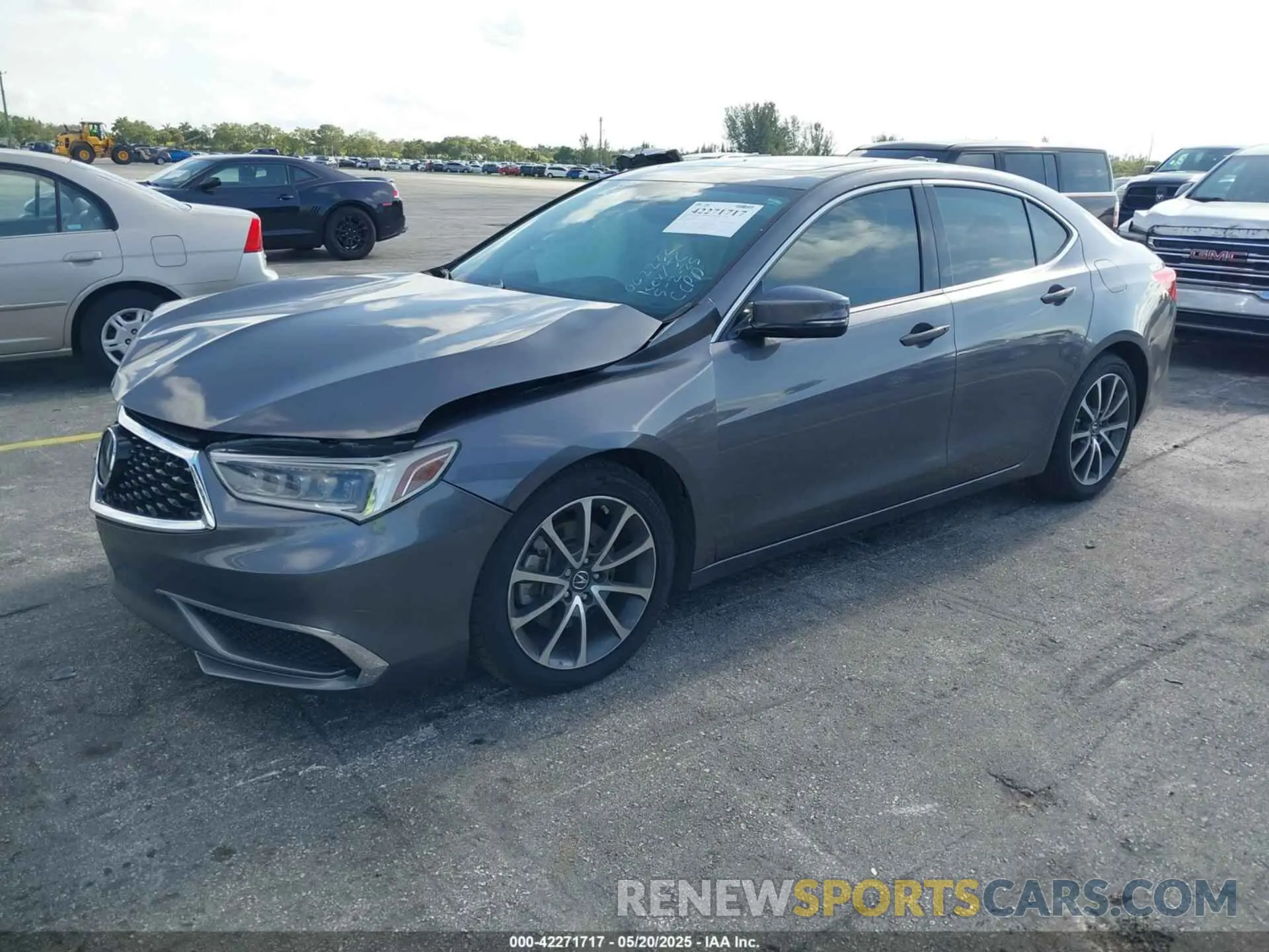 2 Photograph of a damaged car 19UUB2F38KA002232 ACURA TLX 2019