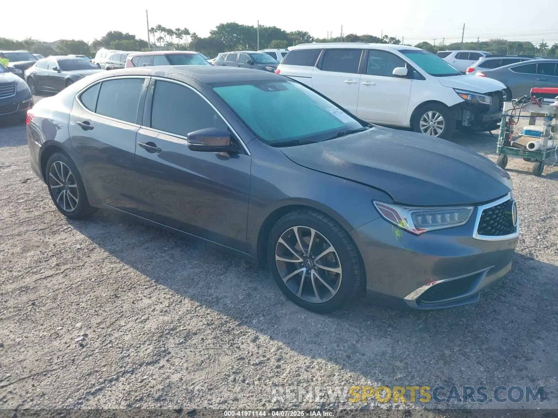 1 Photograph of a damaged car 19UUB2F39KA004586 ACURA TLX 2019