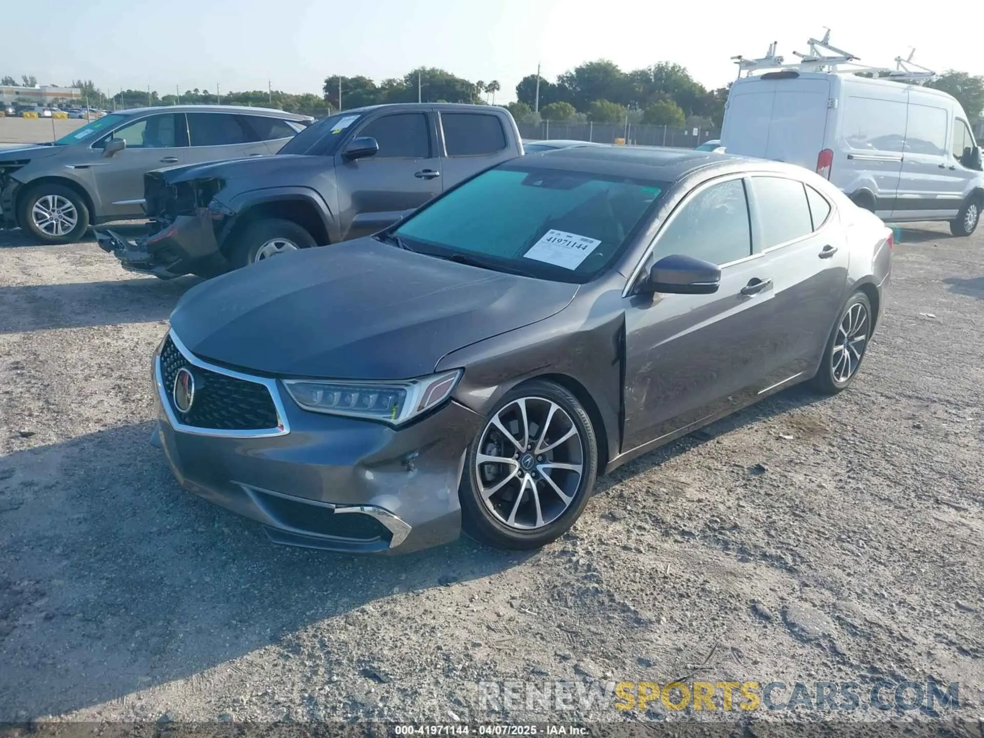 2 Photograph of a damaged car 19UUB2F39KA004586 ACURA TLX 2019