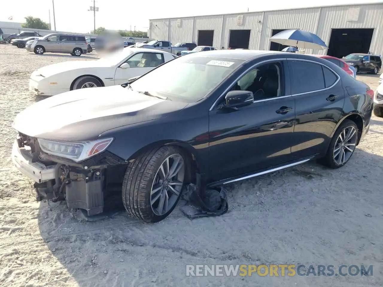 1 Photograph of a damaged car 19UUB2F45KA008157 ACURA TLX 2019
