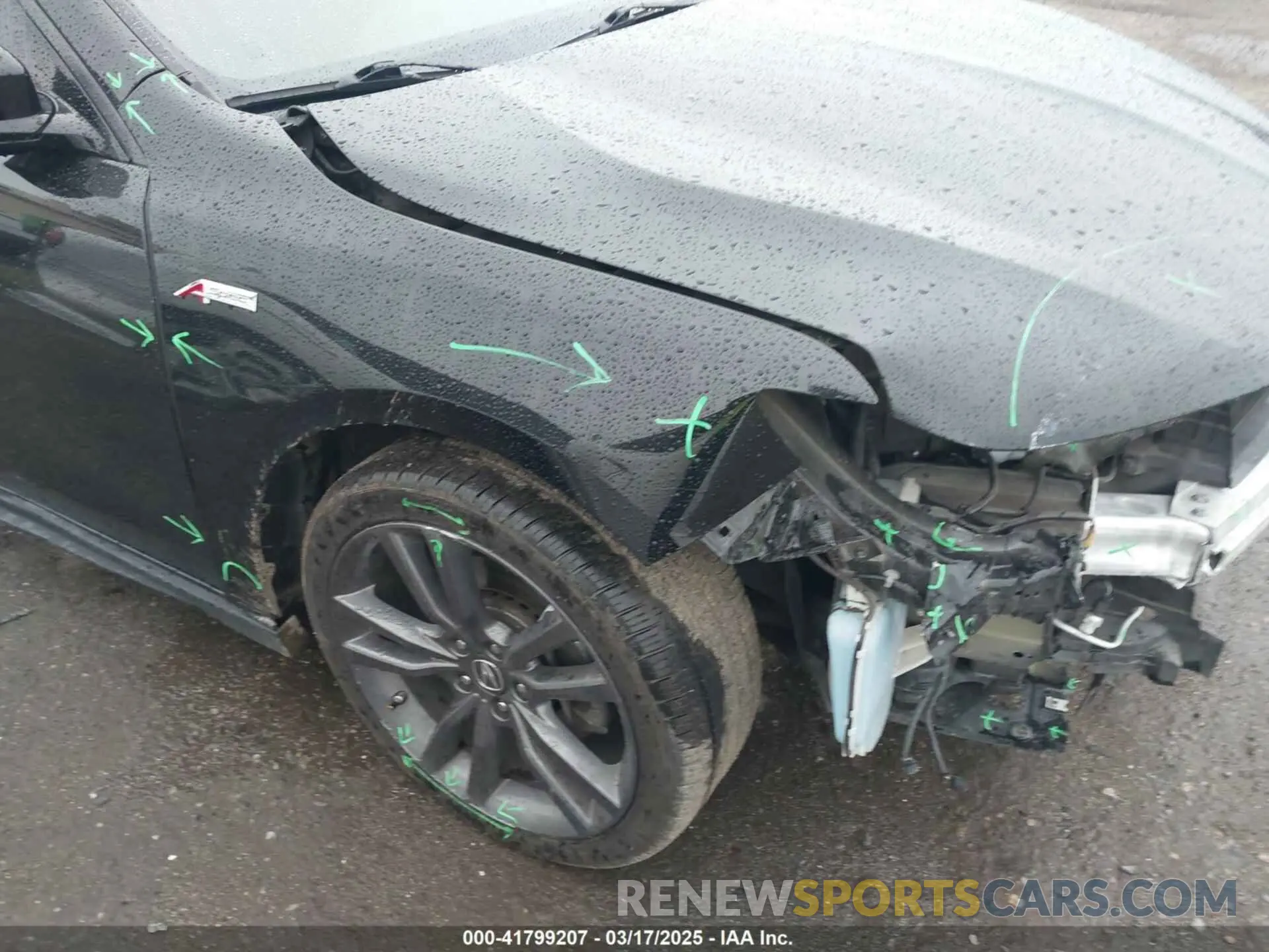21 Photograph of a damaged car 19UUB2F61KA005581 ACURA TLX 2019