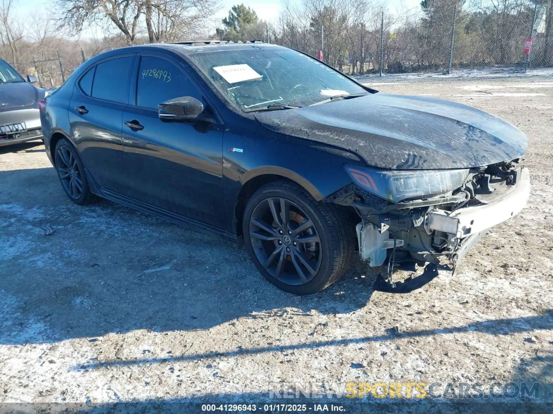 1 Photograph of a damaged car 19UUB2F61KA009548 ACURA TLX 2019