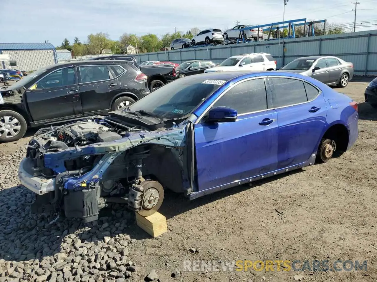 1 Photograph of a damaged car 19UUB2F62KA001247 ACURA TLX 2019