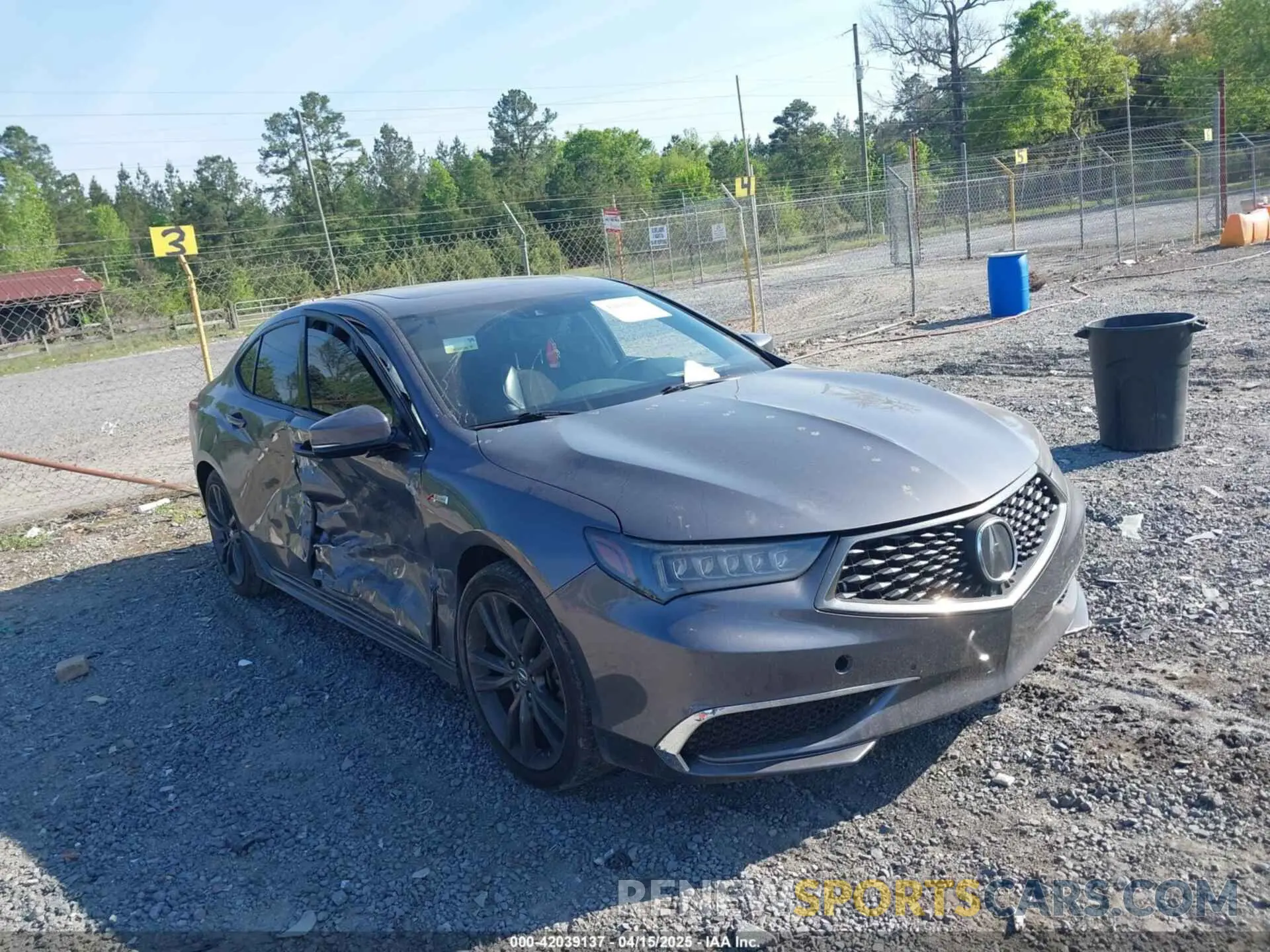 1 Photograph of a damaged car 19UUB2F62KA006920 ACURA TLX 2019
