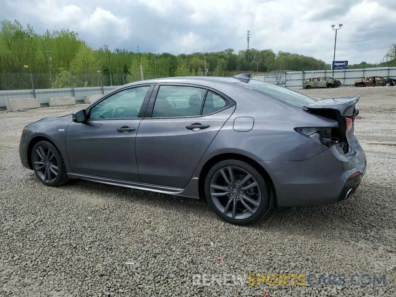 2 Photograph of a damaged car 19UUB2F66KA006855 ACURA TLX 2019