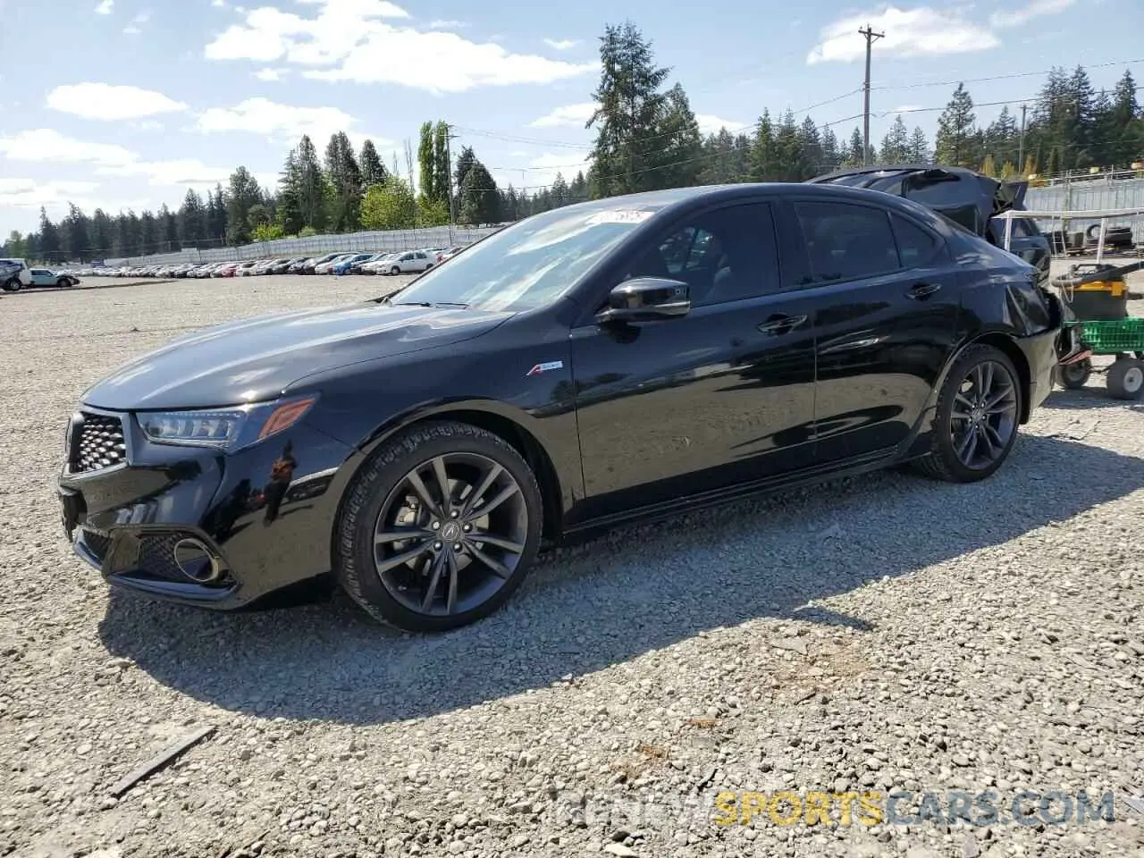 1 Photograph of a damaged car 19UUB2F69KA000449 ACURA TLX 2019