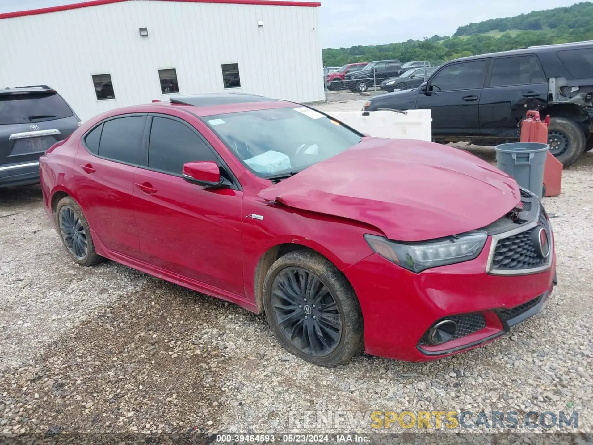 1 Photograph of a damaged car 19UUB2F69KA003271 ACURA TLX 2019