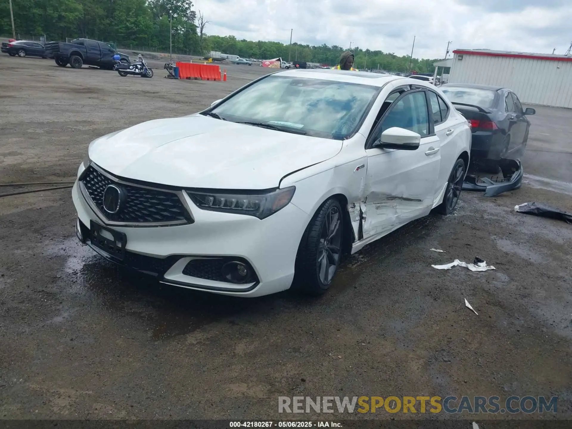 2 Photograph of a damaged car 19UUB3F60KA005206 ACURA TLX 2019