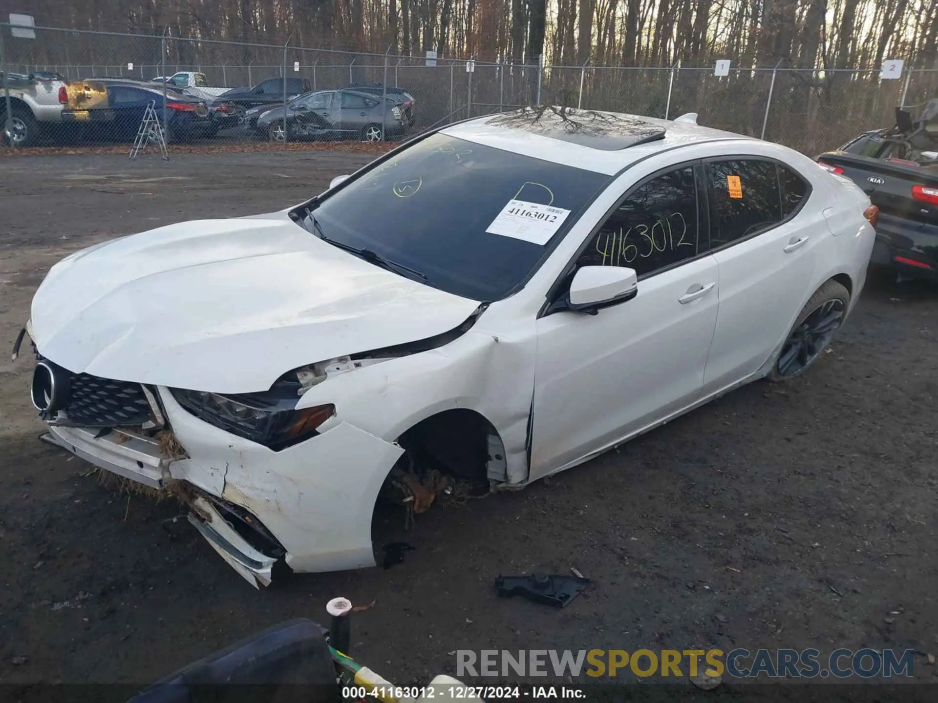 2 Photograph of a damaged car 19UUB3F62KA001769 ACURA TLX 2019