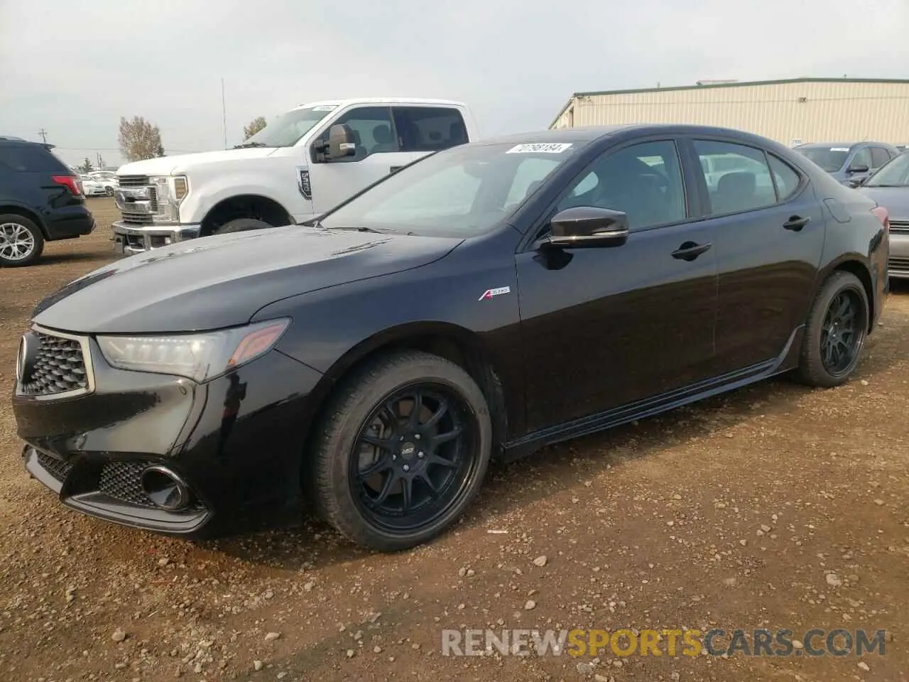 1 Photograph of a damaged car 19UUB3F64KA801957 ACURA TLX 2019