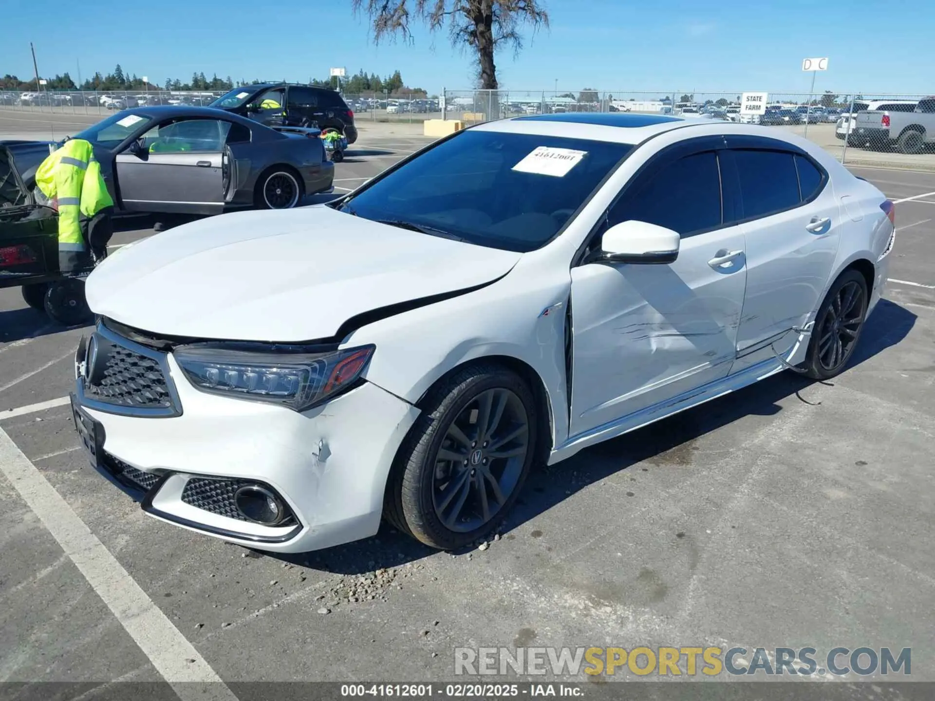 2 Photograph of a damaged car 19UUB3F65KA003595 ACURA TLX 2019