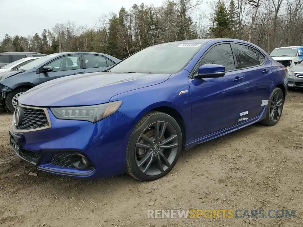 1 Photograph of a damaged car 19UUB3F65KA800333 ACURA TLX 2019