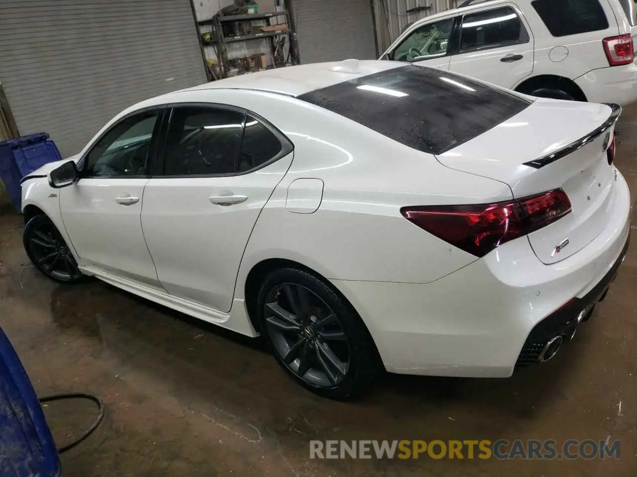 2 Photograph of a damaged car 19UUB3F67KA000682 ACURA TLX 2019