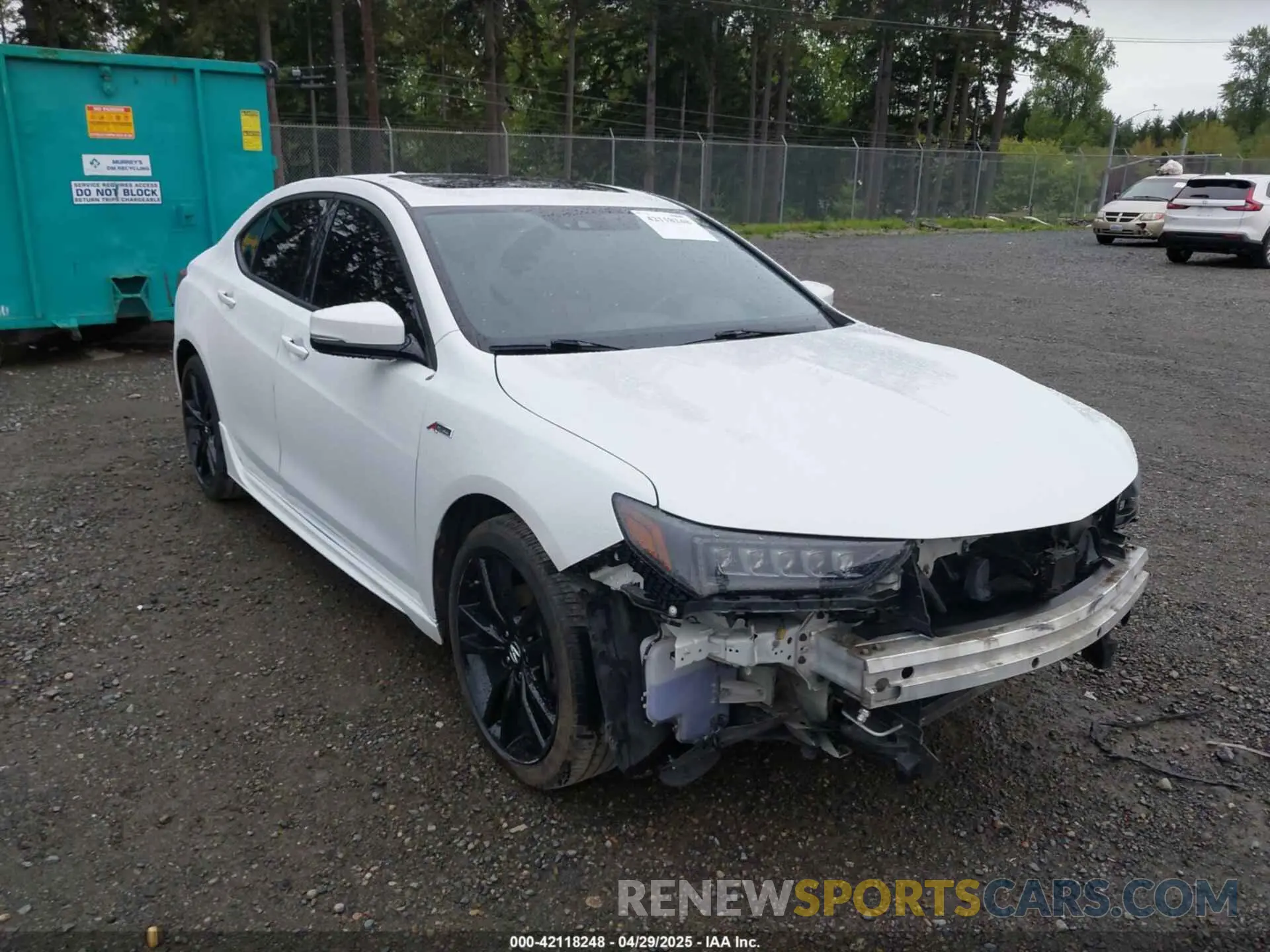 1 Photograph of a damaged car 19UUB3F6XKA003799 ACURA TLX 2019