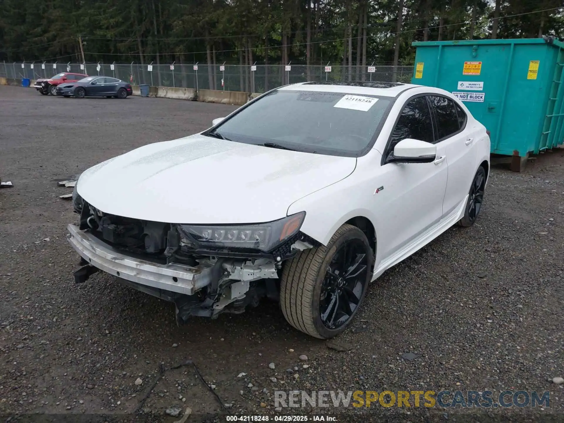 2 Photograph of a damaged car 19UUB3F6XKA003799 ACURA TLX 2019