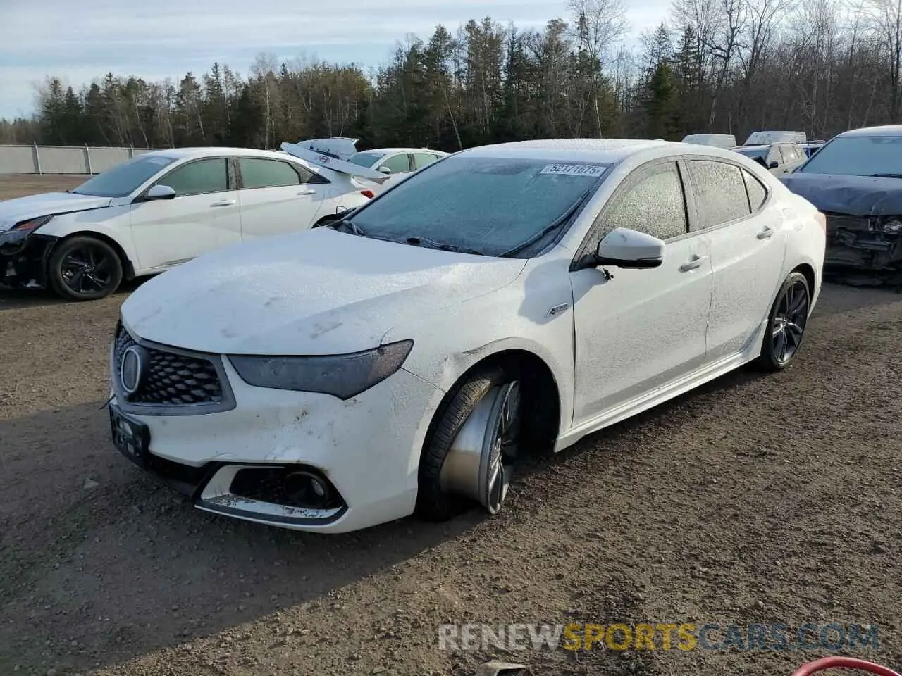 1 Photograph of a damaged car 19UUB3F87KA800500 ACURA TLX 2019