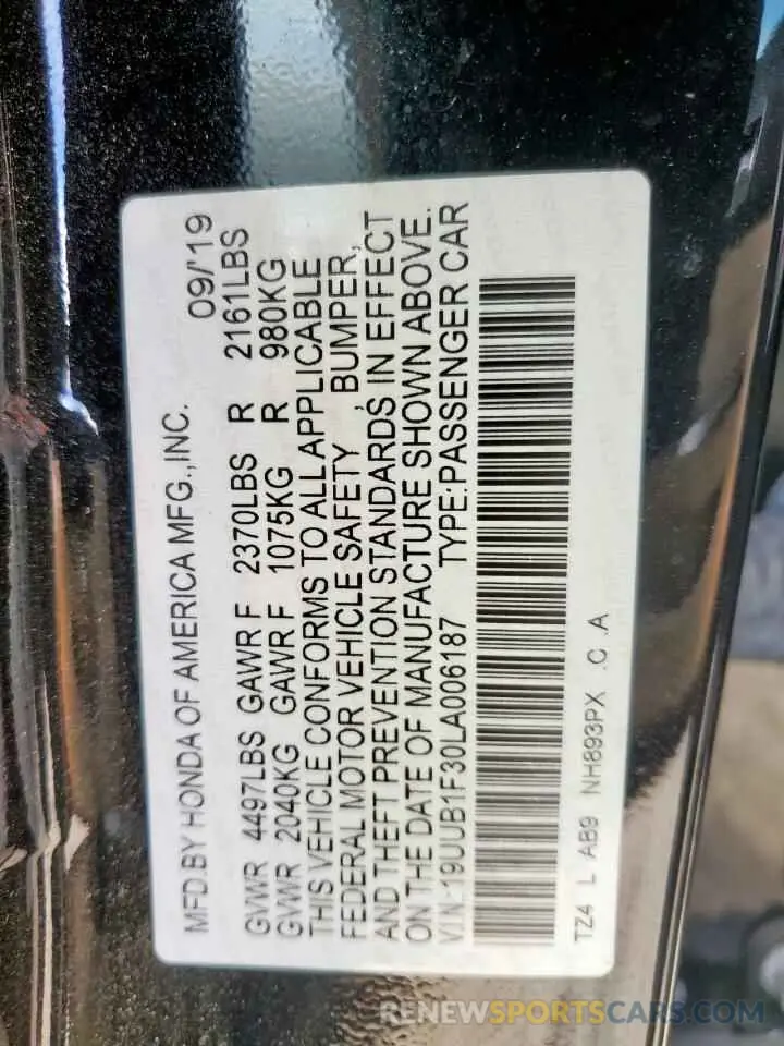 13 Photograph of a damaged car 19UUB1F30LA006187 ACURA TLX 2020