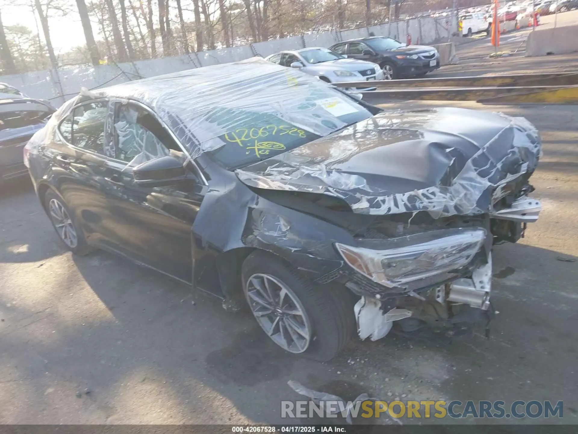 1 Photograph of a damaged car 19UUB1F31LA016968 ACURA TLX 2020