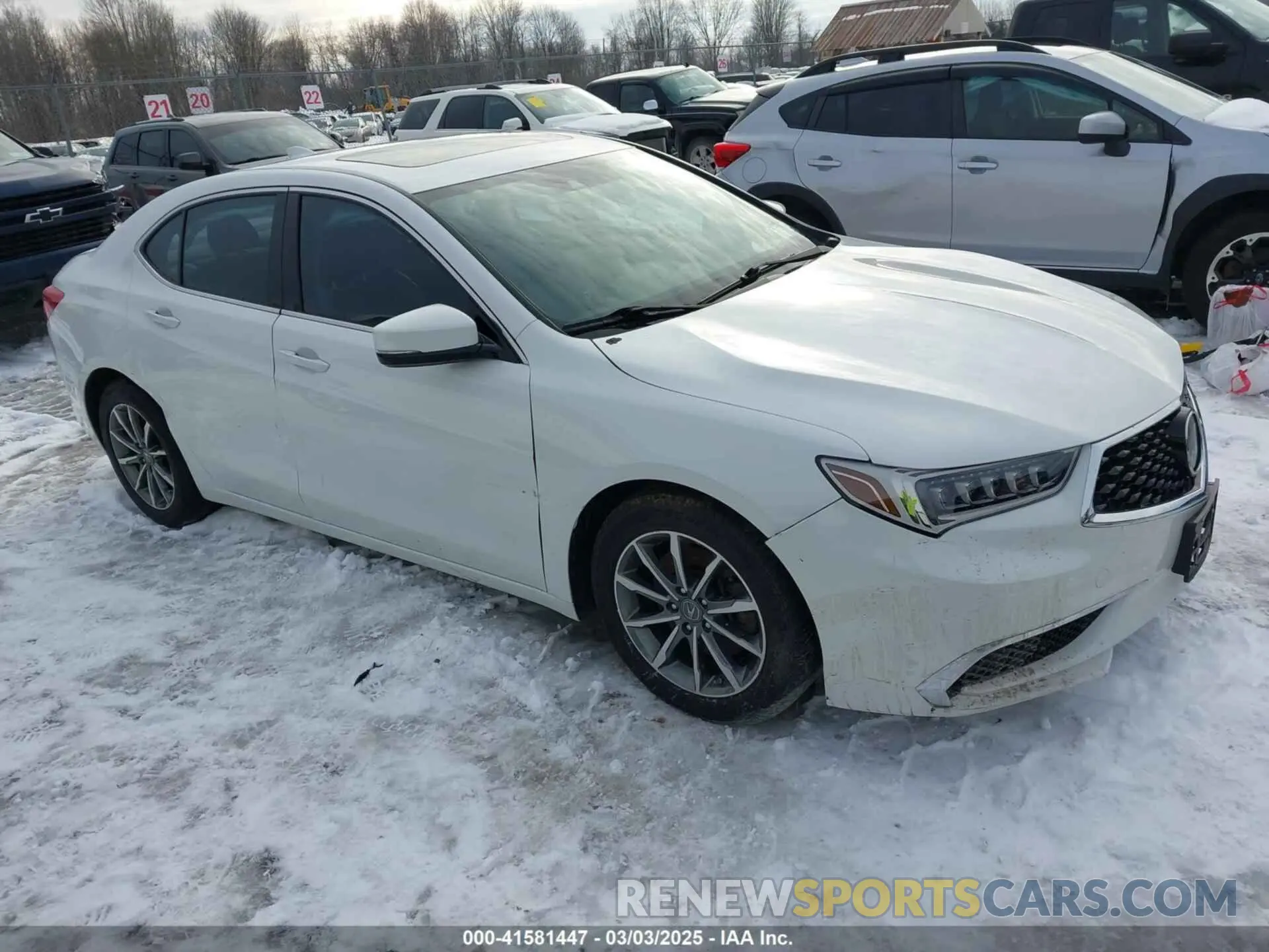 1 Photograph of a damaged car 19UUB1F32LA004148 ACURA TLX 2020