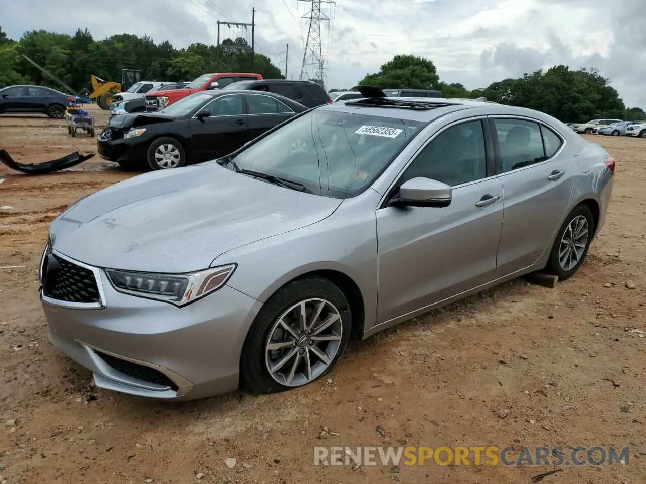 1 Photograph of a damaged car 19UUB1F32LA007597 ACURA TLX 2020