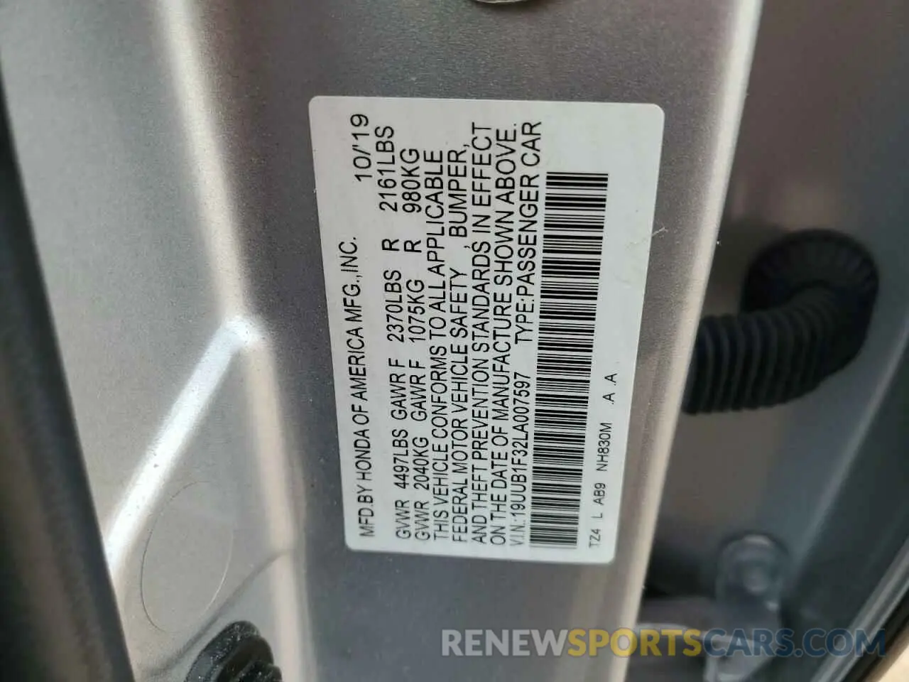 12 Photograph of a damaged car 19UUB1F32LA007597 ACURA TLX 2020