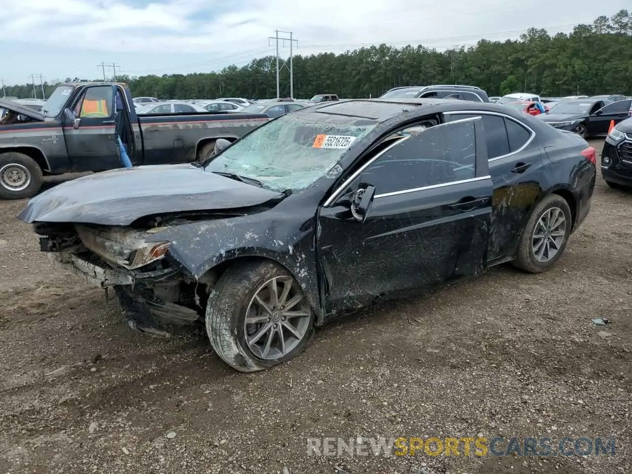 1 Photograph of a damaged car 19UUB1F34LA001638 ACURA TLX 2020