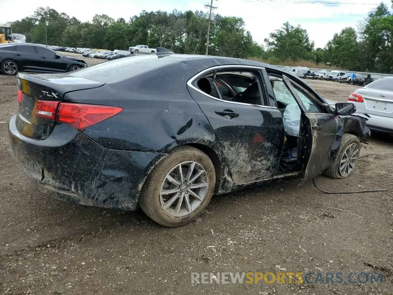3 Photograph of a damaged car 19UUB1F34LA001638 ACURA TLX 2020