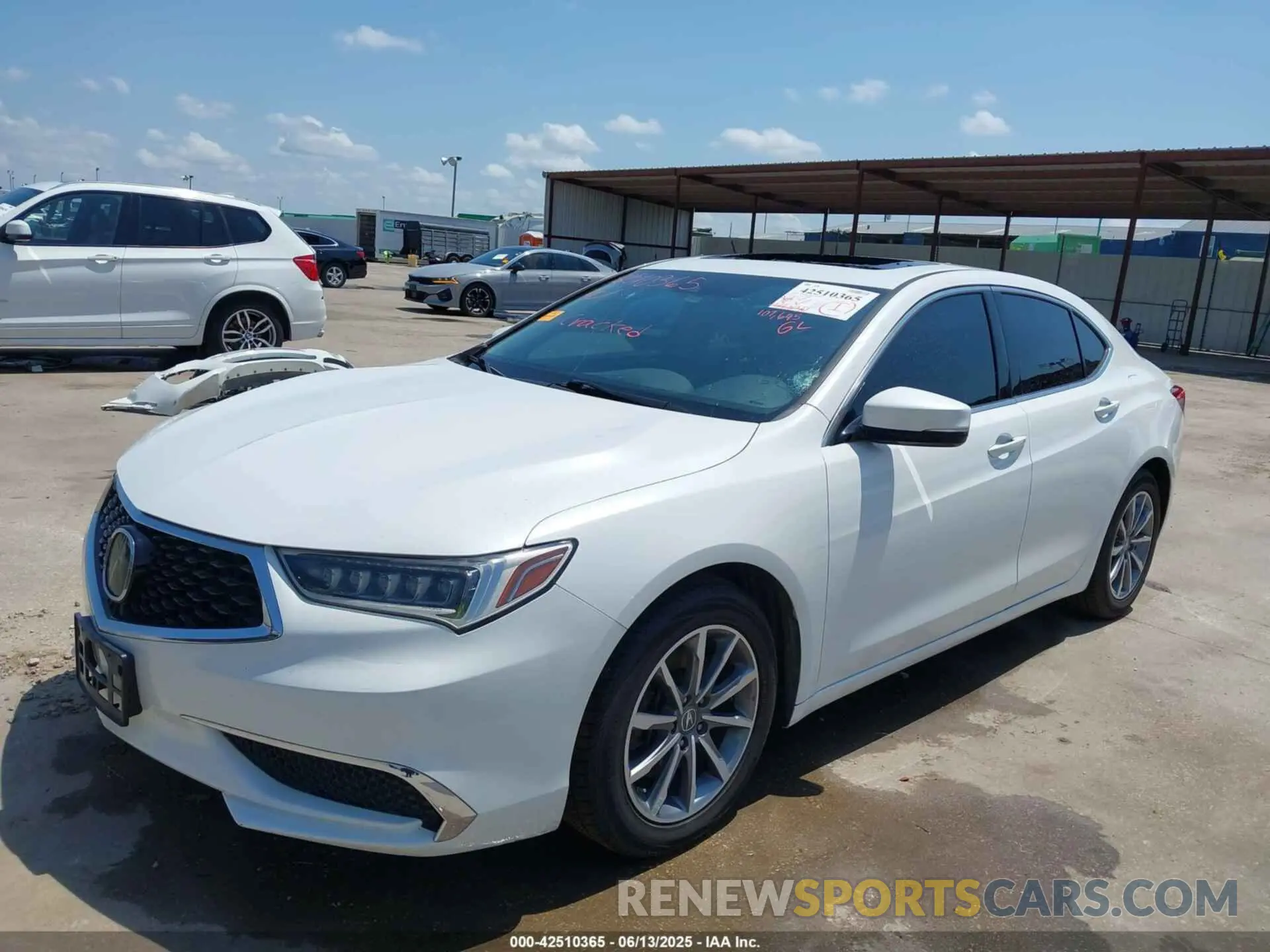 2 Photograph of a damaged car 19UUB1F34LA011697 ACURA TLX 2020