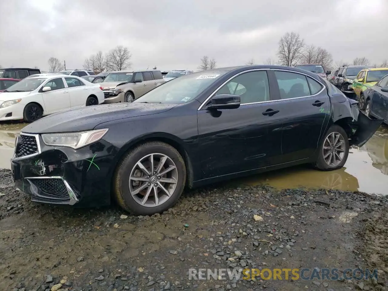 1 Photograph of a damaged car 19UUB1F35LA017007 ACURA TLX 2020