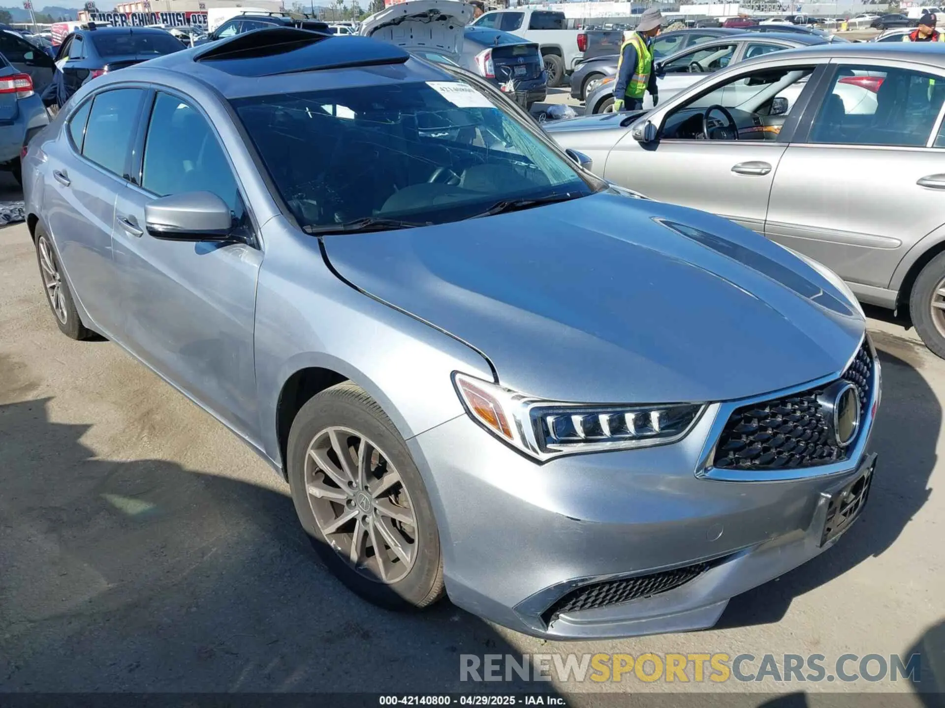1 Photograph of a damaged car 19UUB1F37LA007627 ACURA TLX 2020