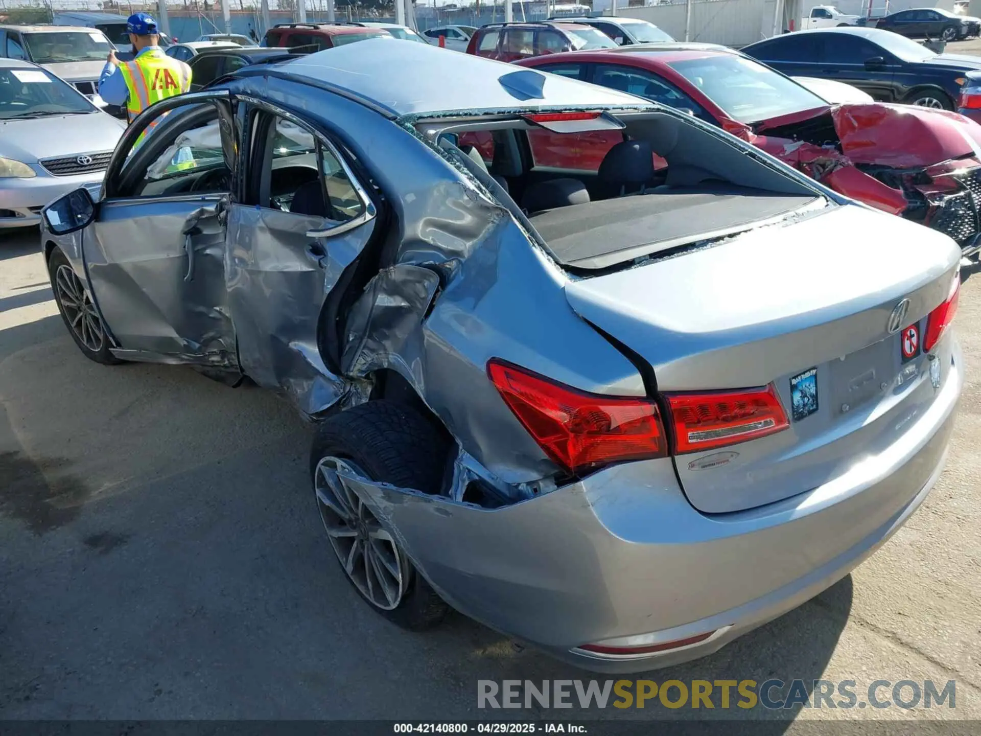 3 Photograph of a damaged car 19UUB1F37LA007627 ACURA TLX 2020