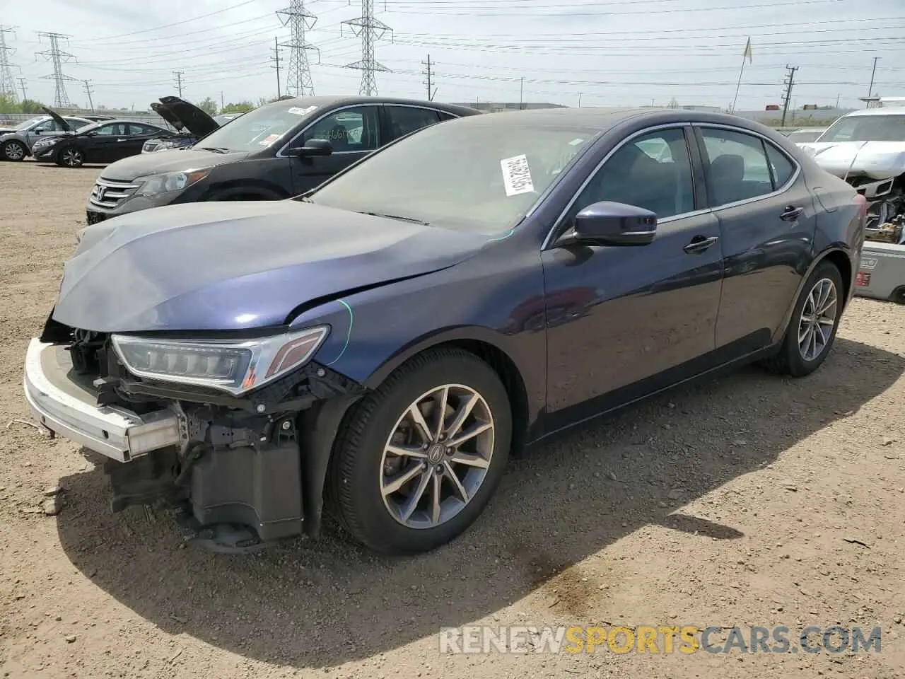 1 Photograph of a damaged car 19UUB1F37LA010141 ACURA TLX 2020
