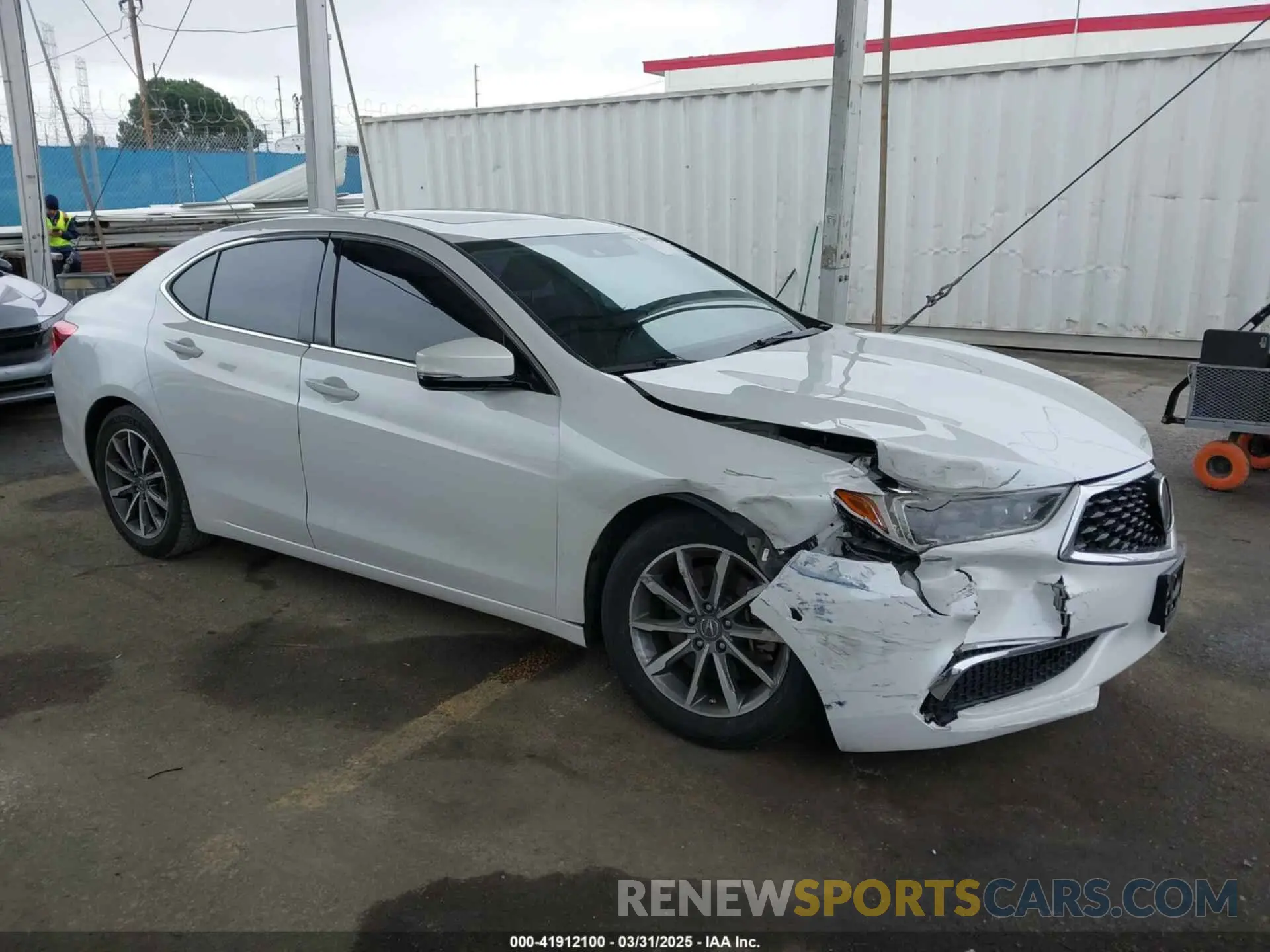 1 Photograph of a damaged car 19UUB1F38LA014988 ACURA TLX 2020