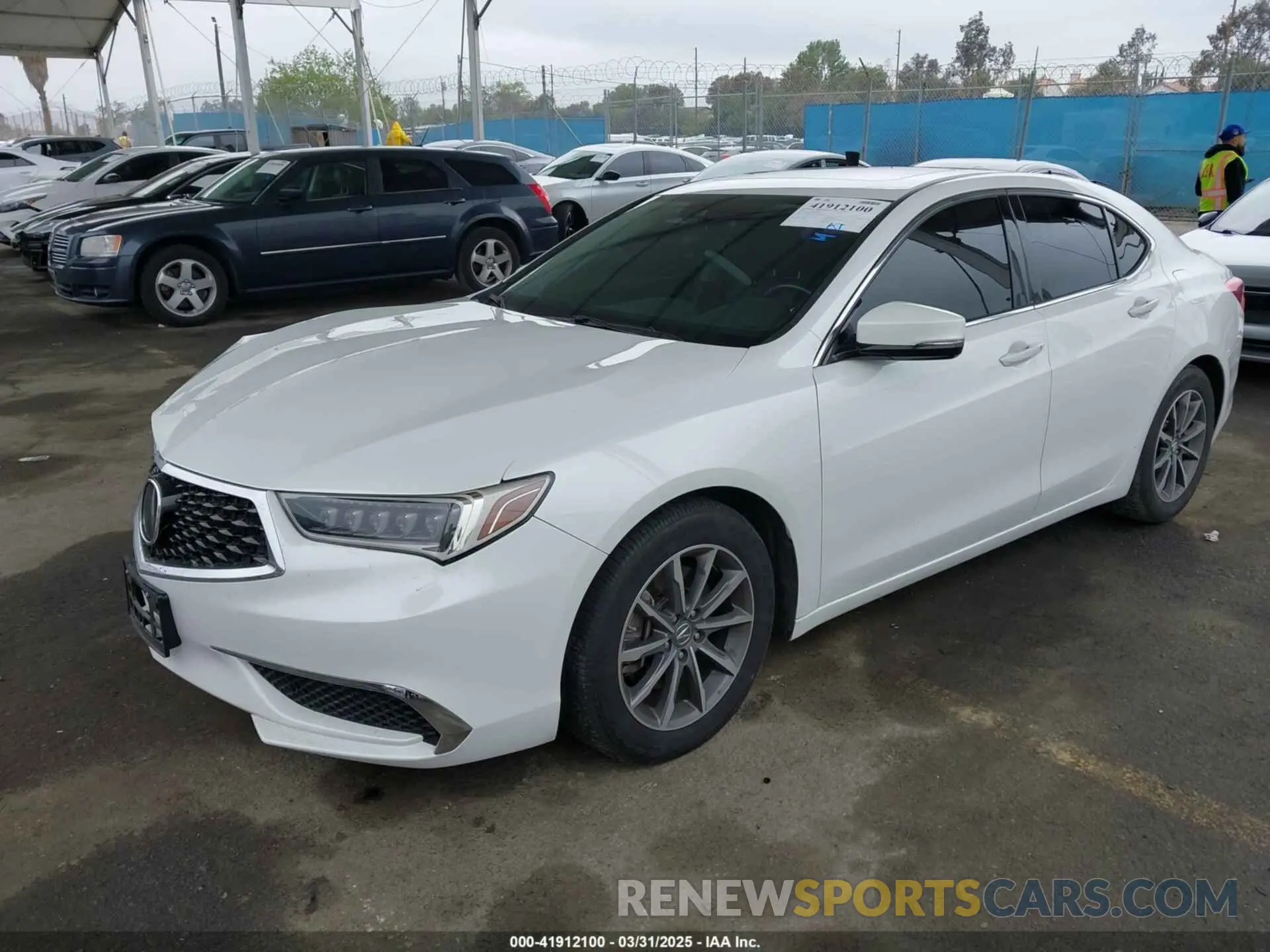2 Photograph of a damaged car 19UUB1F38LA014988 ACURA TLX 2020