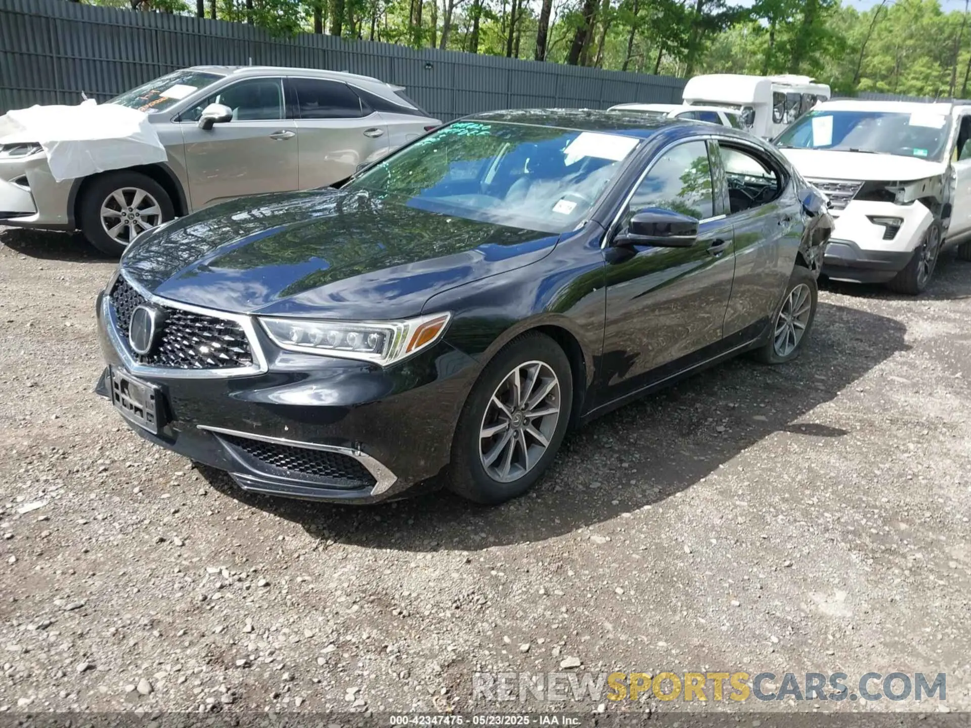2 Photograph of a damaged car 19UUB1F50LA002285 ACURA TLX 2020